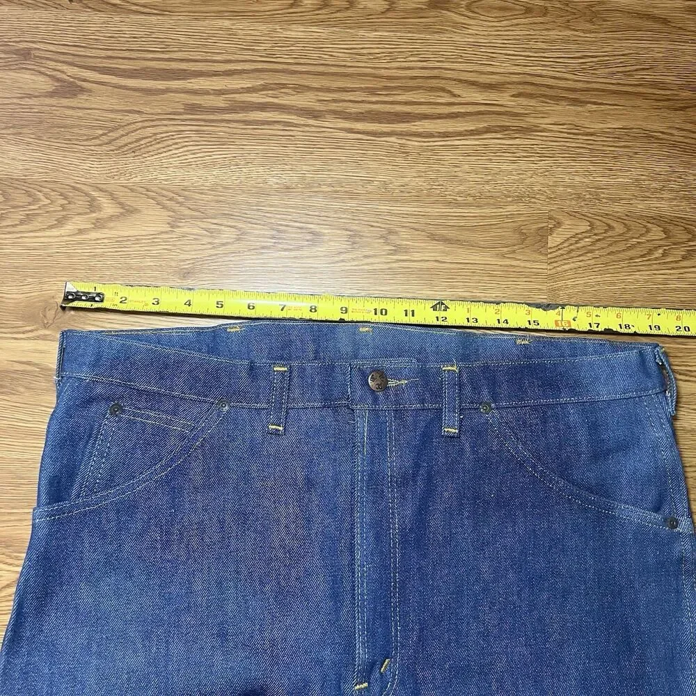 VTG 70s NOS Dee Cee Bootcut Flare Jeans Mens Sz 38x34 Western Cowboy Rodeo USA
